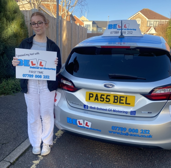 Another GREAT FIRST TIME PASS for instructor Michelle with only SEVEN faults