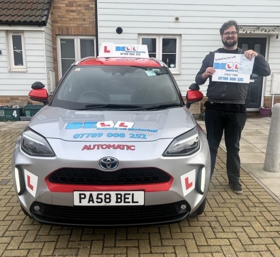 Another GREAT FIRST TIME PASS for instructor Steve with only TWO faults