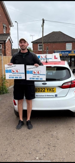 Another FANTASTIC ZERO FAULT FIRST TIME PASS for instructor Matt
