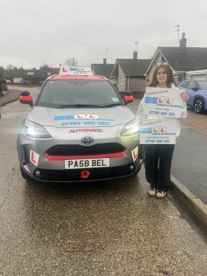 Another GREAT FIRST TIME ZERO fault PASS for instructor Steve