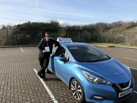 Massive congratulations to David on passing your driving test today with only 3 minor errors! You richly deserve this from all the hard work and effort you have put in. You were my first ever pupil as a trainee instructor so again I thankyou for your time and effort on this incredible journey we have had together.<br />
Enjoy your freedom and remember to stay safe.