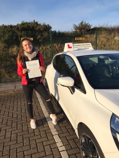 So proud of Jasmine Skinner for passing her driving test today in Plymouth.  Happy car shopping and stay safe