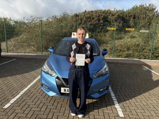 Congratulations Katie on passing first time…so proud of you! Thankyou for choosing me to be your instructor, it was an absolute pleasure to teach you! Stay safe and enjoy the open roads.