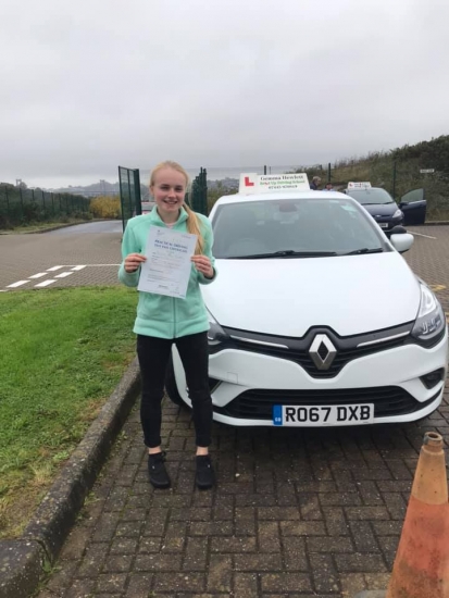 Massive congratulations to Niamh Templar on passing your driving test today FIRST TIME in Plymouth with only 3 driver faults! Thank you so much for all the effort you have put into this it’s well and truly paid off it’s been a pleasure teaching you ! Stay safe and enjoy your car