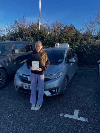 Congratulations Sophie on passing your test this morning with only a couple of minors. You drove beautifully and should be proud of yourself. I will miss our lessons and conversations and wish you all the best for the future. Stay safe on those roads #drivingtestpassed #drivinginstructorplymouth #plymouthdrivinginstructor #beltupdrivingschool