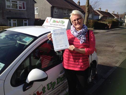 Angie is a brilliant instructor I passed my test today after trying to pass for many years with other instructors then i came across Angie in the summer and she helped me over come many fears which I had for being on the road but and now I have passed can highly recommend think you again xx<br />
<br />

<br />
<br />
Well Done Tracey on passing your test today.  You kept going and grew in confidence and worked so hard,