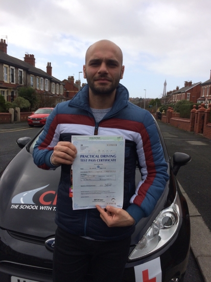 Thank you Fred for helping me to pass my UK driving test.  I was really nervous about learning to drive in the UK as I had picked up some bad habits whilst driving abroad and was initially worried that communicating with an instructor would be a problem. However, you have been fantastic (and very patient) instructor and I will 100% be recommending you to family and friends.  Passed 13th March 2019