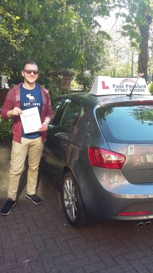 well done Oli on passing your test A great result Be safe