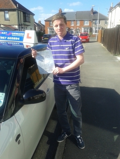 Well done Ben on passing your test all the hard work paid off all the best for the future