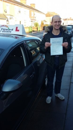 well done Fred a great 1st time pass Be safe