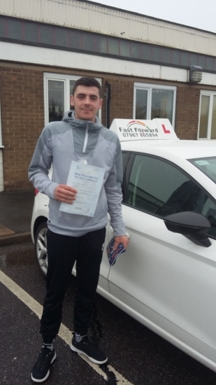 well done Tom on passing test today.be safe