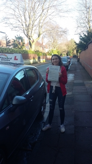 well done on passing test today