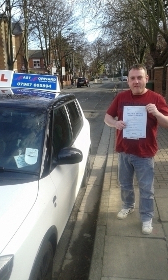 well done keith good first time pass safe motoring<br />
<br />
Well i left it late to start driving took test today and passed with only 5 minors Well bloody pleased Big thank you to Bill Dalby for his excellant tutoring skills Thanks a million Highly recomended