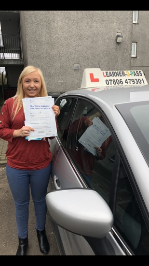 A BIG HUGE CONGRATULATIONS TO HOLLY WHO PASSED HER DRIVING TEST TODAY 1/04/2019