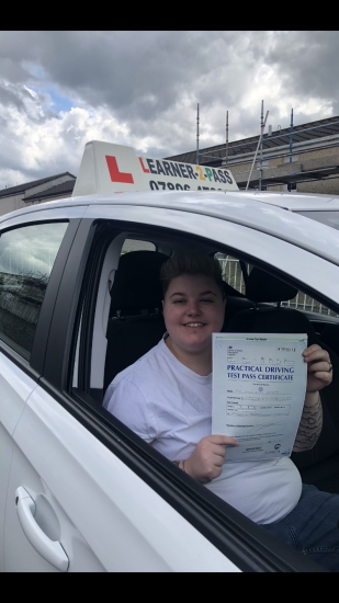 CONGRATULATIONS EMILY ON PASSING YOUR DRIVING TEST TODAY<br />
<br />
<br />
FRANCES THANK YOU SO MUCH BEING THE MOST AMAZING INSTRUCTOR.APPRECIATE EVERYTHING YOU HELPED ME WITH AND YOU HAVE MADE ME A CONFIDENT WEE DRIVER X