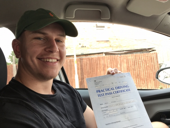 Big Congratulations to Harry Holland who passed his driving test in Gloucester with a really good drive. Stay safe!