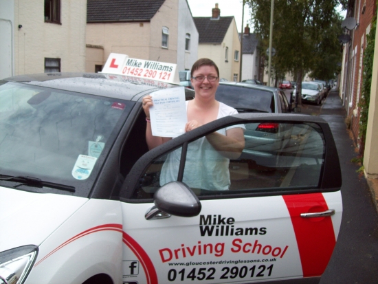 Congratulations to Clare Cave-Ayland of Gloucester who passed her Practical Driving Test in Gloucester at the 1st attempt<br />
<br />
Even in the pouring rain you showed your Examiner that you have great driving skills and drove a fantastic test coming back to the Driving Test Centre with only 2 driving faults Wow<br />
<br />
Now it’s less time getting to and from work especially this time of year when tha