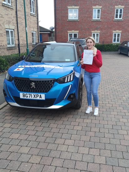 Congratulations to Claudia on passing her driving test on the 8th December 2021... Well done
