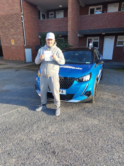 Congratulations to Thomas on passing his driving test on the 9th March 2022... Well done.