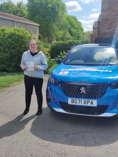 Congratulations to Rebecca on passing her driving test on the 5th May 2022..<br />
Well done 👍.