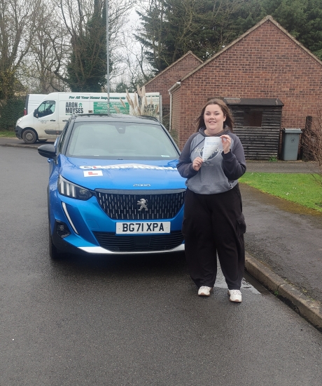 Congratulations to Georgia on passing her driving test on the 29th March 2023... Well done 👍
