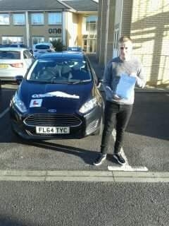 Congratulations to Arron on passing his driving test on the 5th of January 2017