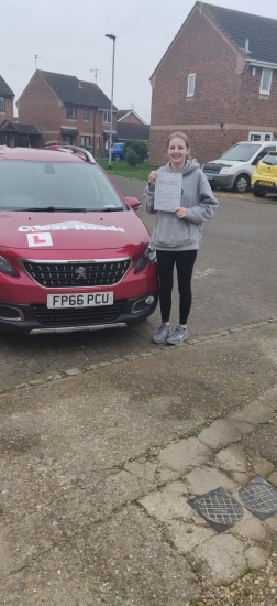 Congratulations to Maddy on passing her driving test on the 24th of January 2020.