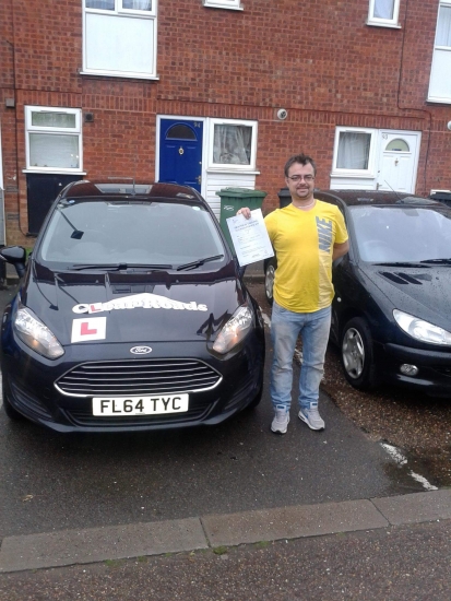 Congratulations to John on passing his driving test on the 9th of November 2016