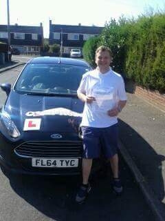 Congratulations to John on passing his driving test on the 30th of August 2016