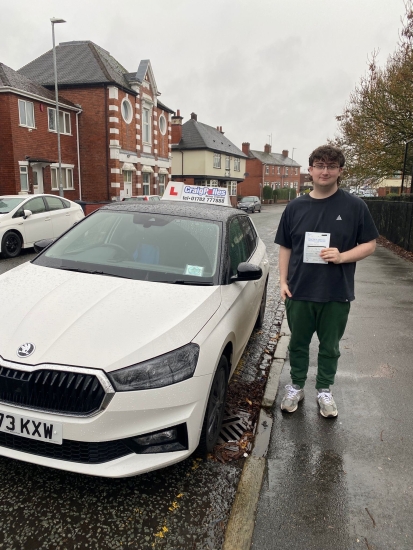 A big congratulations to Alex Dear.🥳<br />
Alex passed his driving test today at Cobridge Driving Test Centre, with just 6 driver faults.<br />
Well done Alex safe driving from all at Craig Polles Instructor Training and Driving School. 🙂🚗<br />
Driving instructor-Jane Chesters