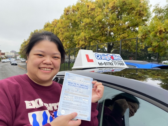 Huge congratulations today to Janine .🥳<br />
Janine has passed her driving test today at her first attempt and with just 3 driver faults.<br />
Well done Janine, safe driving from all at Craig Polles Instructor Training and Driving School. 🙂🚗<br />
Driving instructor-Jane Chesters