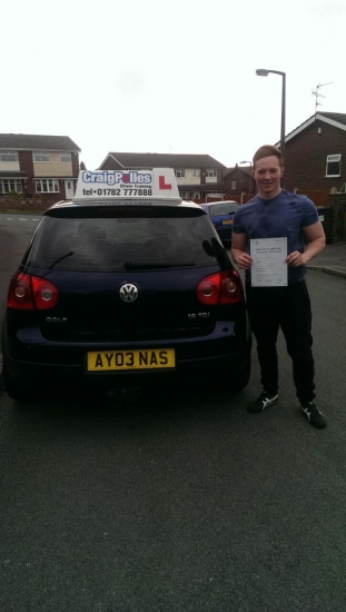 Congratulations to Peter Morris for passing your driving test today at your 1st attempt and with just 2 driver faults Safe driving Peter