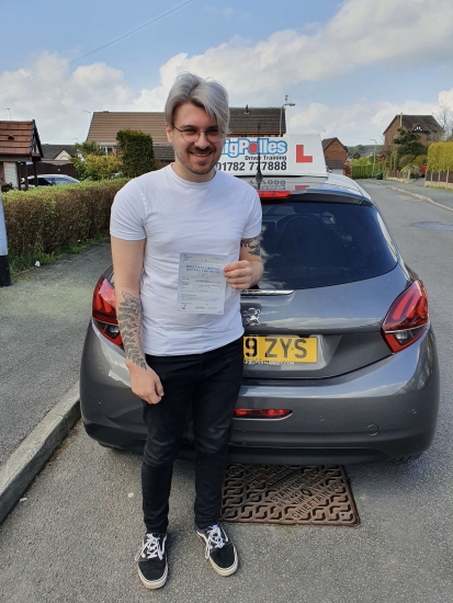 A big congratulations to Josh Love. Josh passed his driving test today at Cobridge Driving Test Centre. First time and with just 3 driver faults.<br />
Well done Josh - safe driving from all at Craig Polles Instructor Training and Driving School. 🙂🚗<br />
Driving instructor-Dave Wilshaw