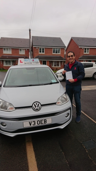 A big congratulations to Mohamed Emeira. Mohamed passed his driving test today at Newcastle Driving Test Centre at his First attempt. <br />
Well done Mohamed- safe driving from all at Craig Polles Instructor Training and Driving School. 🙂🚗<br />
Automatic Driving instructor-Debbie Griffin