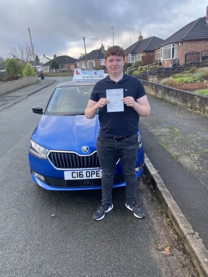 A big congratulations to Ben Mountford.🥳 <br />
Ben passed his driving test today at Cobridge Driving Test Centre, with just 1 driver fault.<br />
Well done Ben-safe driving from all at Craig Polles Instructor Training and Driving School. 🙂🚗<br />
Driving instructor-Stephen Cope