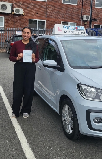 A big congratulations to Sharmaine San Pedro.🥳<br />
Sharmaine passed her driving test today, at Newcastle Driving Test Centre with just 3 driver faults.<br />
Well done Sharmaine safe driving from all at Craig Polles Instructor Training and Driving School. 🙂🚗<br />
Automatic Driving instructor-Debbie Griffin
