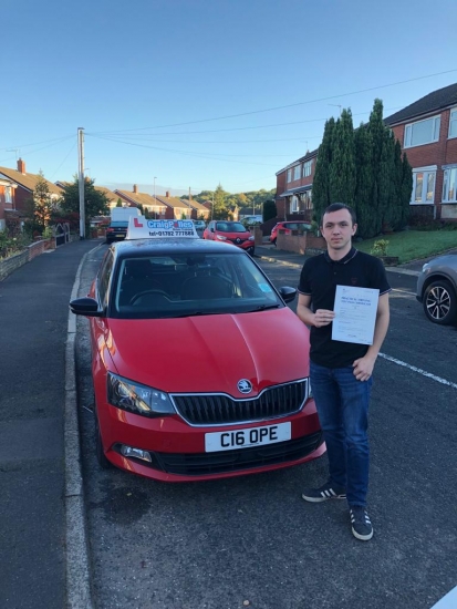 A big congratulations to Daz, who has passed his driving test at Cobridge Driving Test Centre at his First attempt.<br />
Well done Daz - safe driving from all at Craig Polles Instructor Training and Driving School. 😀🚗<br />
Instructor-Stephen Cope