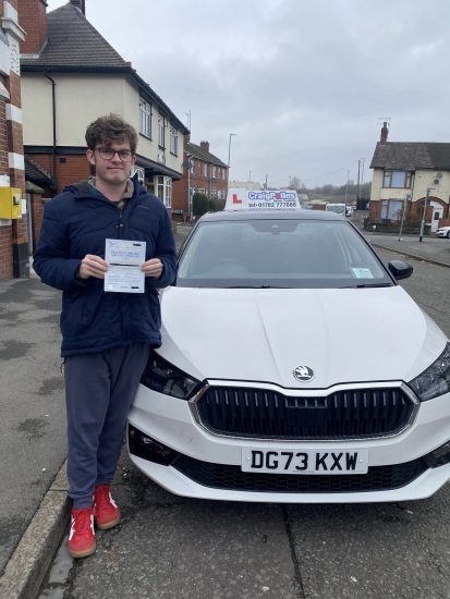 A big congratulations to Tom Robinson.🥳<br />
Tom passed his driving test today at Cobridge Driving Test Centre. First attempt and with just 2 driver faults.<br />
Well done Tom safe driving from all at Craig Polles Instructor Training and Driving School. 🙂🚗<br />
Driving instructor-Jane Chesters