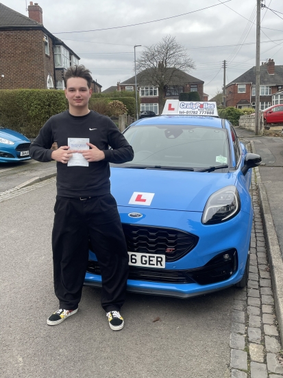 A big congratulations to Kyle Bardell.🥳<br />
Kyle passed his driving test today at Cobridge Driving Test Centre. First attempt and with just 4 driver faults.<br />
Well done Kyle safe driving from all at Craig Polles Instructor Training and Driving School. 🙂🚗<br />
Driving instructor-Andrew Corrigan