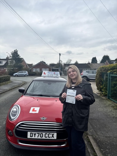 A big congratulations to Jessica Ellor.🥳<br />
Jessica passed her driving test at Northwich Driving Test Centre, with 7 driver faults.<br />
Well done Jessica safe driving from all at Craig Polles Instructor Training and Driving School. 🙂🚗<br />
Driving instructor-Ian Turner