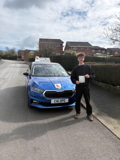 A big congratulations to Evan Kinsey.🥳<br />
Evan passed his driving test today at Cobridge Driving Test Centre, with just 2 driver faults.<br />
Well done Evan safe driving from all at Craig Polles Instructor Training and Driving School. 🙂🚗<br />
Driving instructor-Stephen Cope