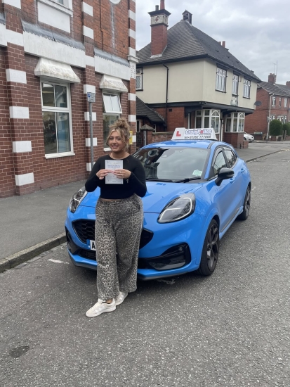 A big congratulations to Chelsea Lambert.🥳<br />
Chelsea passed her driving test today at Cobridge Driving Test Centre. First attempt and with just 4 driver faults.<br />
Well done Chelsea safe driving from all at Craig Polles Instructor Training and Driving School. 🙂🚗<br />
Driving instructor-Andrew Corrigan