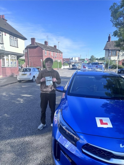 A big congratulations to Ryan Cartlidge.🥳Ryan passed his driving test at Cobridge Driving Test Centre. First attempt and with just 2 driver faults.Well done Ryan safe driving from all at Craig Polles Instructor Training and Driving School. 🙂🚗Driving instructor-Ian Turner