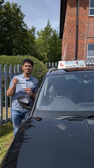 Huge congratulations today to Josh Anuj.🥳<br />
Josh has passed his driving test today at his first attempt and with just 3 driver faults. <br />
Well done Josh safe driving from all at Craig Polles Instructor Training and Driving School. 🙂🚗<br />
Driving instructor-Jamie Lees