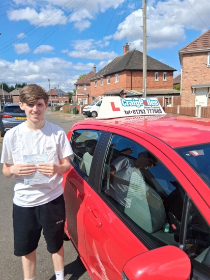 Huge congratulations today to Joe Henshall.🥳<br />
Joe has passed his driving test at his first attempt and with just 1 driver fault.<br />
Well done Joe, safe driving from all at Craig Polles Instructor Training and Driving School. 🙂🚗<br />
Driving instructor-Bradley Peach.