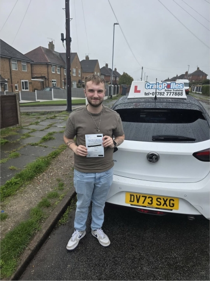 Huge congratulations today to Jayden Richards.🥳<br />
Jayden has passed his driving test at his first attempt and with just 2 driver faults.<br />
Well done Jayden, safe driving from all at Craig Polles Instructor Training and Driving School. 🙂🚗<br />
Driving instructor-Dave Wilshaw