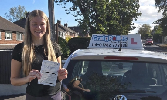 Huge congratulations today to Jess Challinor.🥳<br />
Jess has passed her driving test at her first attempt and with just 3 driver faults.<br />
Well done Jess, safe driving from all at Craig Polles Instructor Training and Driving School. 🙂🚗<br />
Automatic Driving instructor-Debbie Griffin