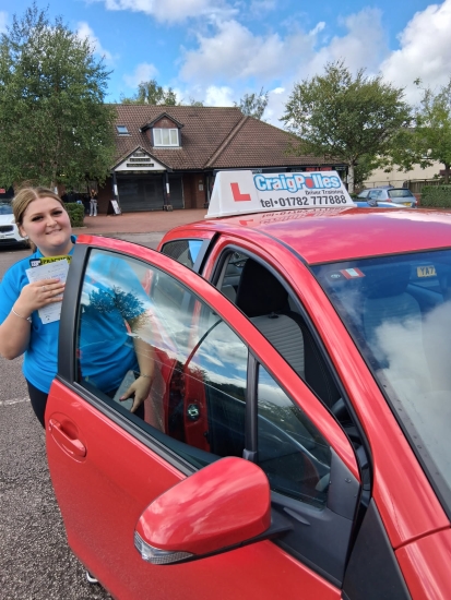 A big congratulations to Grace Worsdale.🥳<br />
Grace passed her driving test today at Newcastle Driving Test Centre. First attempt and with just 5 driver faults.<br />
Well done Grace safe driving from all at Craig Polles Instructor Training and Driving School. 🙂🚗<br />
Driving instructor -Bradley Peach