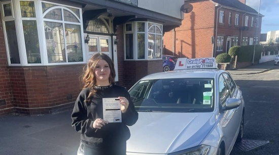 Huge congratulations today to Brogan Card.🥳<br />
Brogan has passed her driving test with just 2 driver faults.<br />
Well done Brogan, safe driving from all at Craig Polles Instructor Training and Driving School. 🙂🚗<br />
Driving instructor-Andrew Corrigan