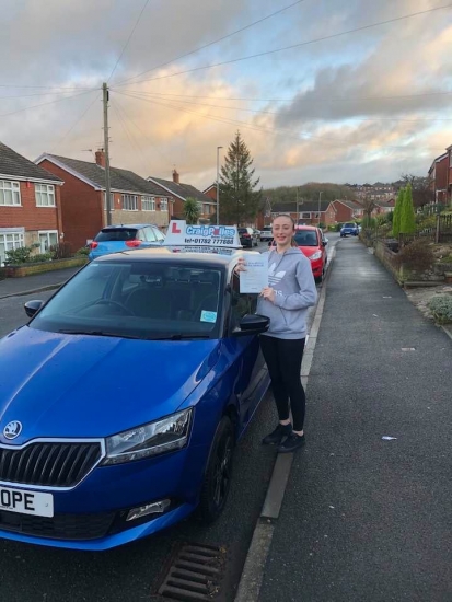 A big congratulations to Demi Ball, who has passed her driving test today at Cobridge Driving Test Centre, at her First attempt and with just 3 driver faults.<br />
Well done Demi - safe driving from all at Craig Polles Instructor Training and Driving School. 🙂🚗<br />
Instructor-Stephen Cope